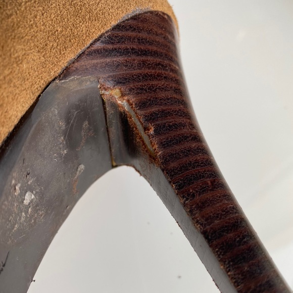 Jessica Simpson Brown Suede Platform Ankle Booties Size 6.5 - Picture 7 of 7